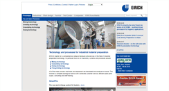Desktop Screenshot of eirich.com