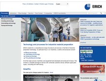 Tablet Screenshot of eirich.com